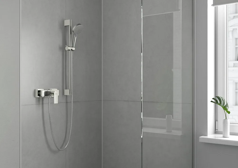 Смеситель для душа Hansgrohe Vernis Shape 71650000 хром Sancos — официальный сайт