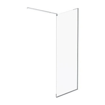 Душевая перегородка AM.PM Func W84WI-80-F1-MTE 80x200, профиль хром, стекло прозрачное