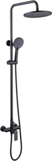 Душевая стойка Abber Weiss Insel AF8020B, черная матовая