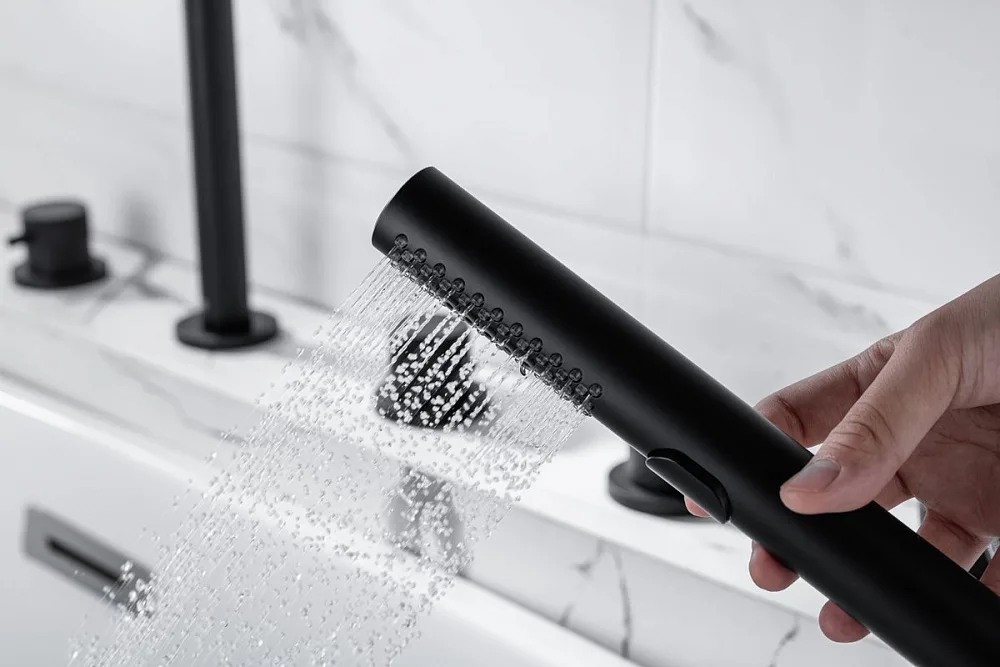 Смеситель на борт ванны Allen Brau Priority 5.31007-31, чёрный матовый Sancos — официальный сайт