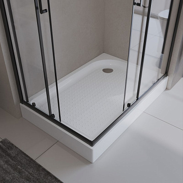 Поддон для душа BelBagno Tray 100х80 L с сифоном