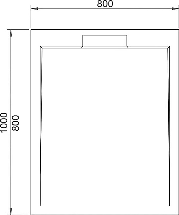 Поддон для душа RGW Stone Tray STL MW 100x80, белый мрамор