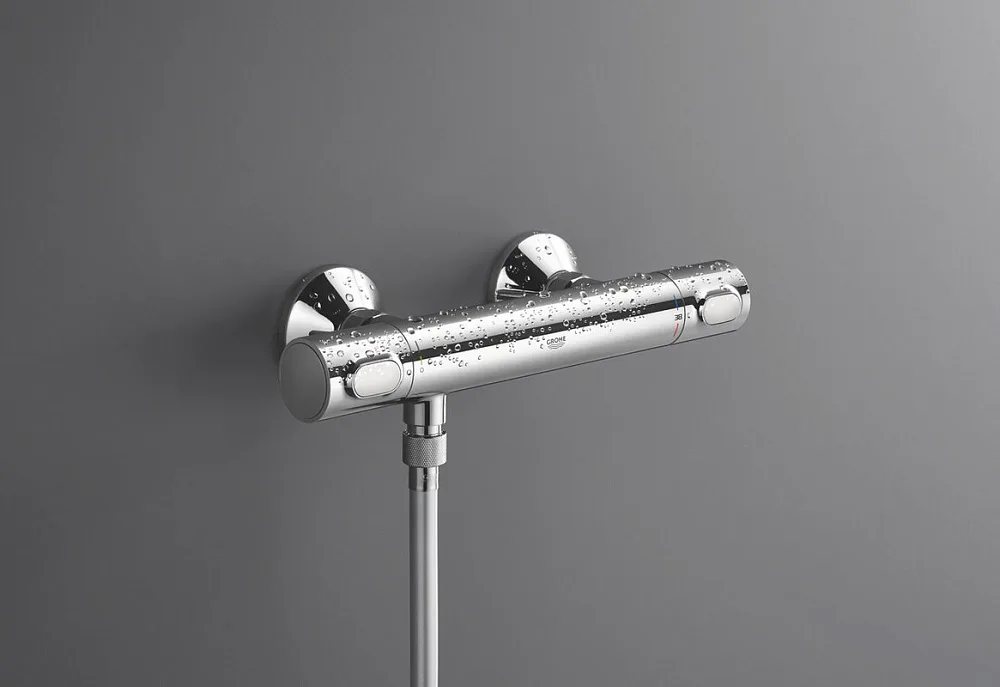 Термостатический смеситель Grohe Precision Flow 34841000 с душевым гарнитуром Sancos — официальный сайт