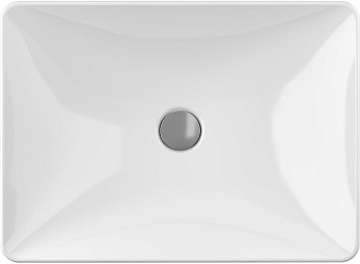 Накладная раковина Geberit Variform 55 прямоугольная, белая
