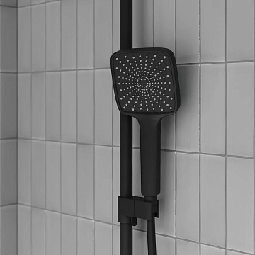 Душевая стойка IDDIS Parker PARBL3Fi06, матовый черный