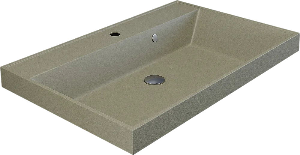Мебельная раковина Uperwood Classic Quartz 291030018 70 см, матовая бежевая, десерт Sancos — официальный сайт