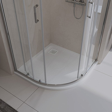 Поддон для душа BelBagno Uno TRAY-MR-UNO-R-80-550-35-W-BO 80х80, белый, с сифоном