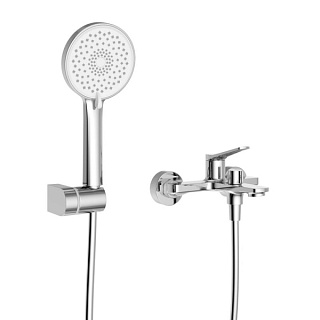Смеситель для ванны с душем BelBagno Unique UNIQUE-VASM-CRM, хром