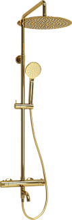 Душевая стойка Wasserkraft Sauer A188.263.207.PG Thermo, с термостатом, золото