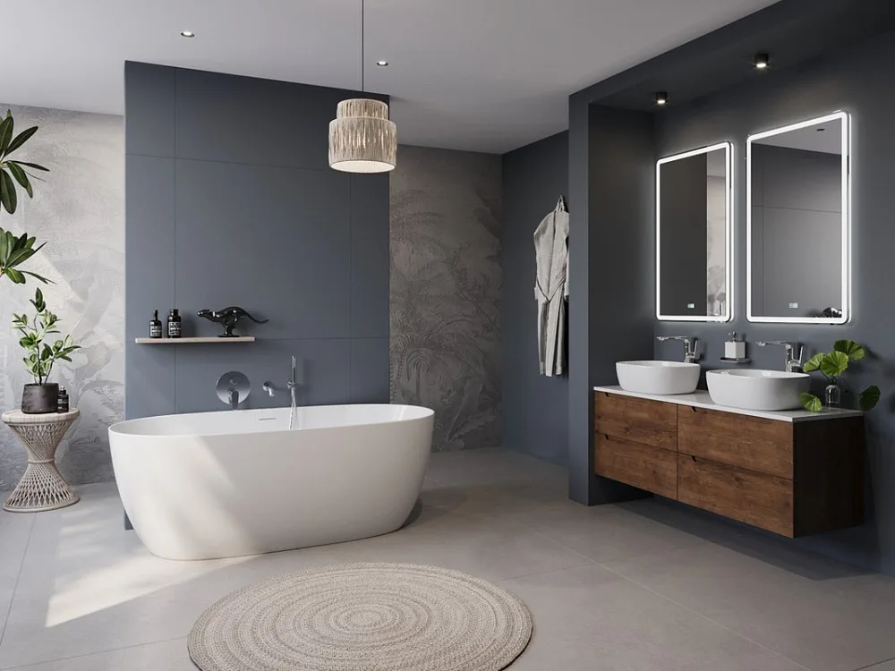 Акриловая ванна BelBagno BB415 170x80 см, отдельностоящая, белая, овальная, со сливом-переливом Sancos — официальный сайт