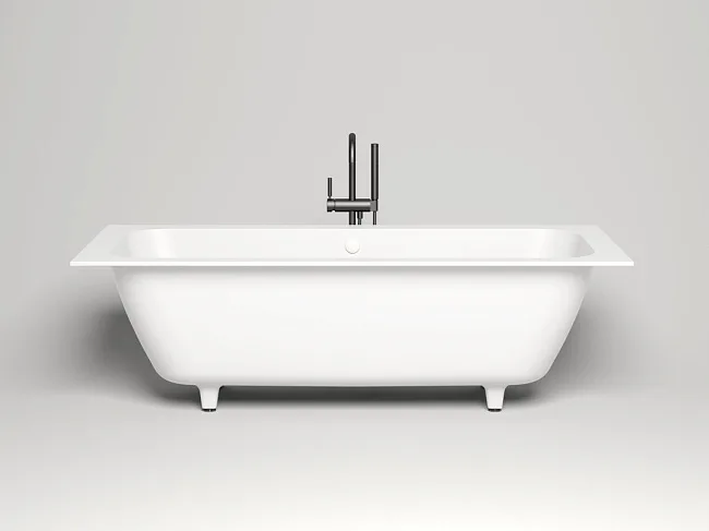 Ванна из искусственного камня Salini Orlanda Axis S-Stone 190x80 см, встраиваемая, матовая белая, на Sancos — Оригинал
