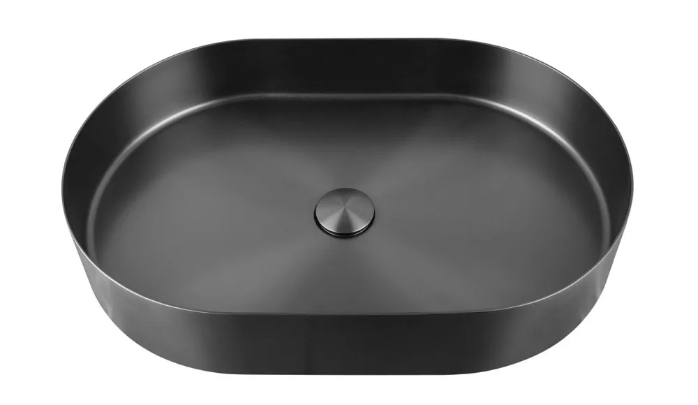 Накладная раковина AltroBagno Eterno 001026 MtGr оружейная сталь Sancos — официальный сайт
