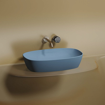 Накладная раковина Ceramicanova Element CN6049ML голубая матовая