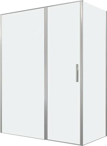 Душевой уголок Allen Brau Priority 160x90, профиль серебро браш, стекло прозрачное