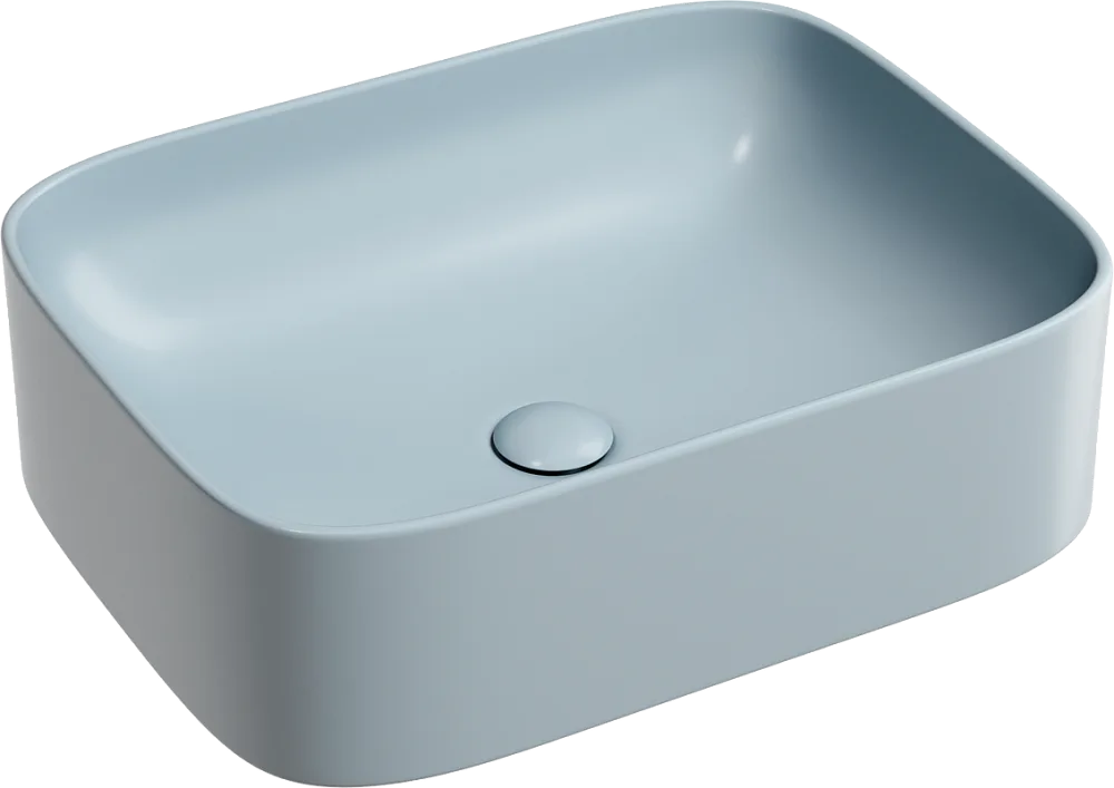 Накладная раковина Ceramicanova Element CN6052MHL серо-голубая матовая Sancos — официальный сайт