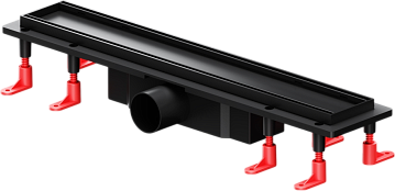 Душевой трап (лоток) AM.PM PrimeFlow Tile 50 см, черный матовый