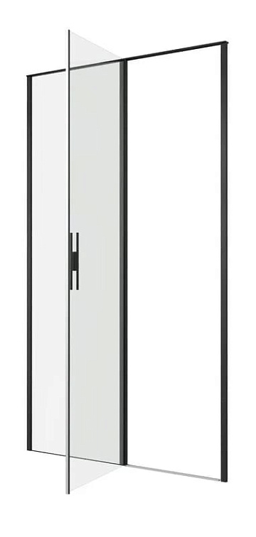 Душевая дверь в нишу Allen Brau Priority 3.31033.BBA 120 см, профиль черный браш, стекло прозрачное 