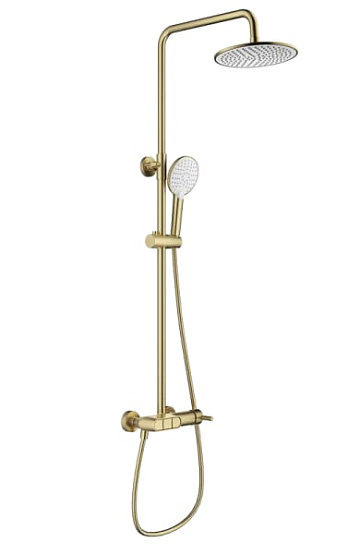 Душевая стойка Wonzon & Woghand MUSE Corno WW-A30653-BG, брашированное золото