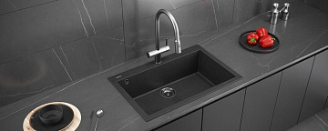 Кухонная мойка KUCHENSTERN OBEN 80 черный 205BL20
