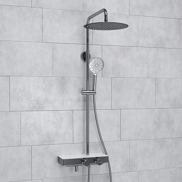 Душевая стойка Wasserkraft Aller A113.116.127.CH Thermo, с термостатом, хром