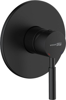 Встраиваемый смеситель Wasserkraft Gollach 3351 С ВНУТРЕННЕЙ ЧАСТЬЮ. черный soft-to