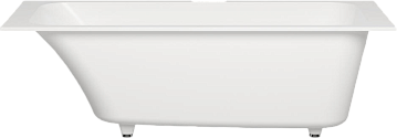 Ванна из искусственного камня Salini Orlanda Kit S-Sense 160x70 см, встраиваемая, белая, на ножках, 