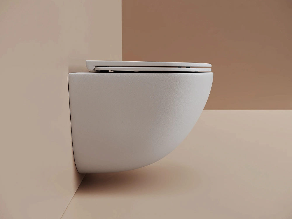 Унитаз подвесной Ceramicanova Vogue CN4008TMW белый матовый Sancos — официальный сайт