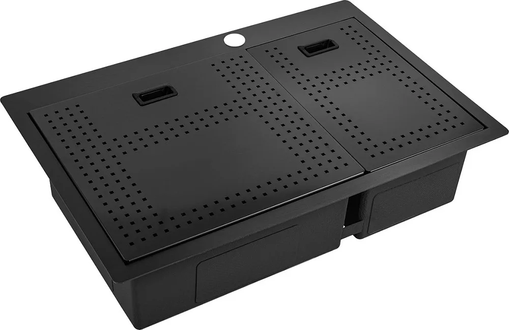 Мойка кухонная Zorg Master N-78-2-52-L Grafit Sancos — официальный сайт