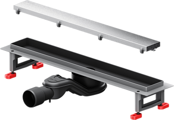 Душевой трап (лоток) AM.PM MasterFlow Tile 50 см, сталь матовая