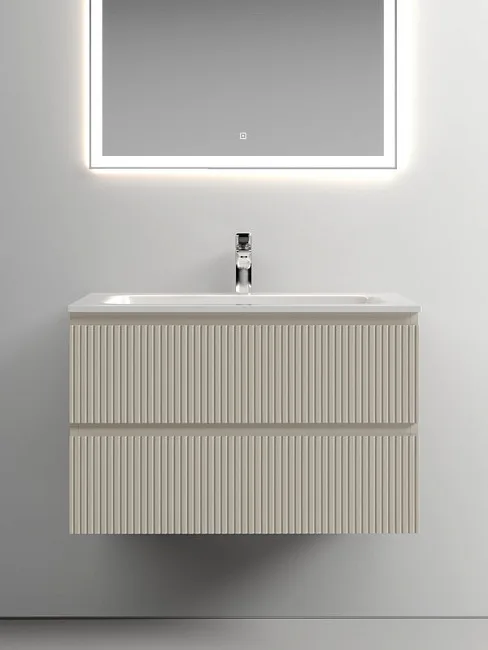 Тумба под раковину Sancos Snob T 80 подвесная Beige soft (капучино), SNT80CE Sancos — Оригинал