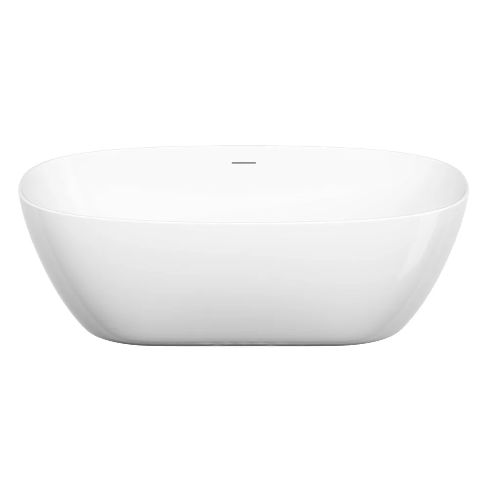 Акриловая ванна Sancos Oval FB21 170x80 см, отдельностоящая, белая, с каркасом, со сливом-переливом Sancos — официальный сайт