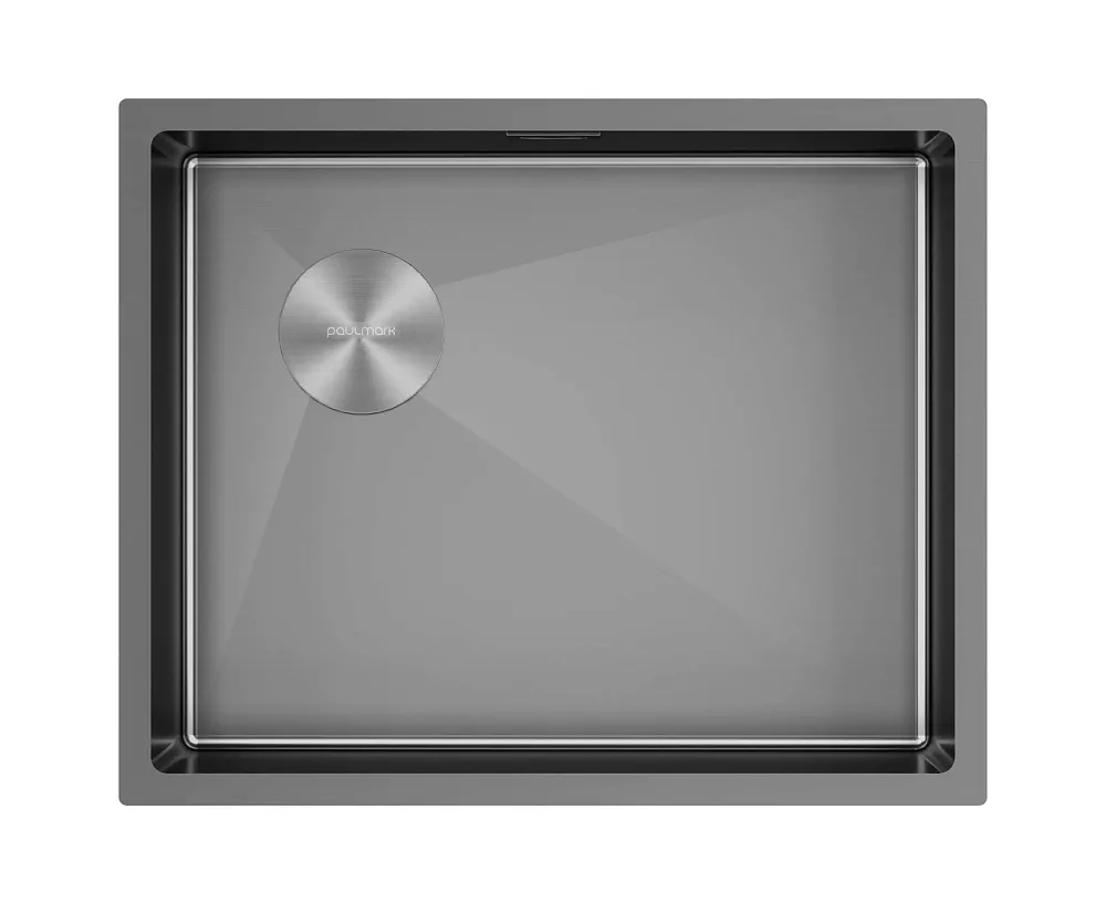 Мойка кухонная Paulmark Next-Skew 54-L UNI, PM885444-L-GM вороненая сталь Sancos — официальный сайт