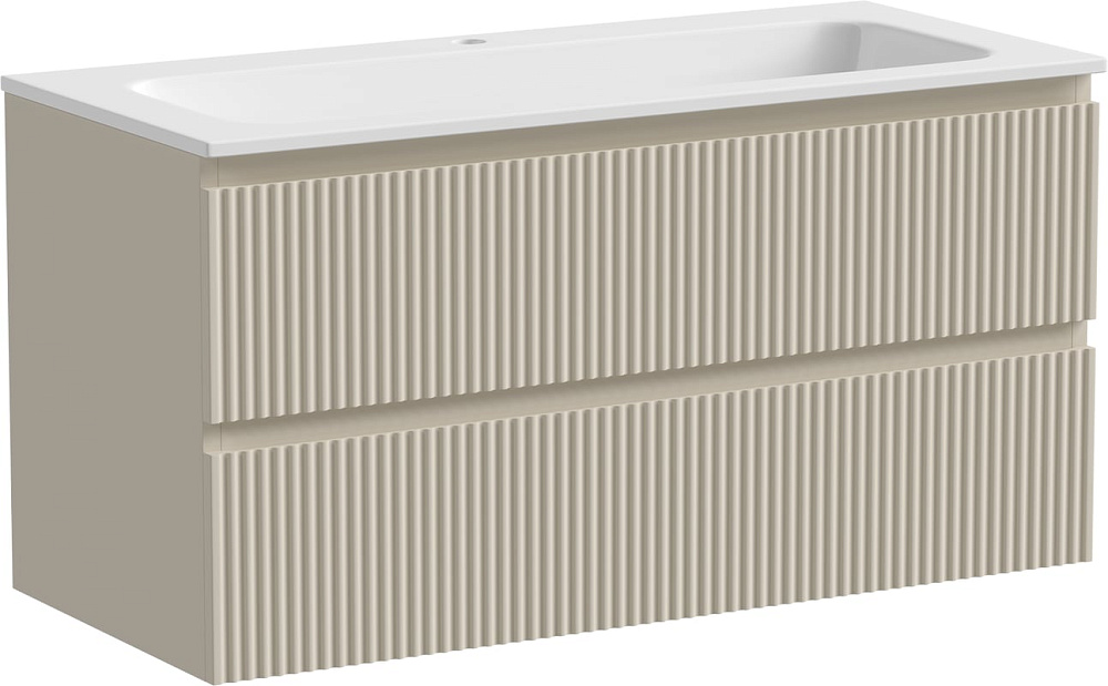 Тумба с раковиной Sancos Snob R 100 см, beige soft