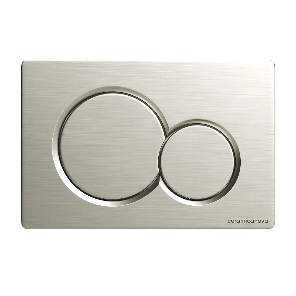Кнопка смыва Ceramicanova Balance Circle CN12-003BN брашированный никель Sancos — официальный сайт