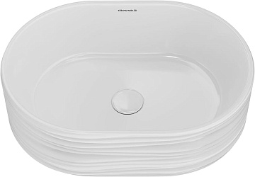 Накладная раковина KERAMA MARAZZI Sabbia 50 белая глянцевая