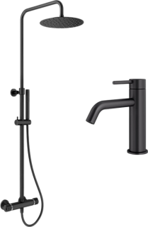 Комплект для ванной Plumberia Selection Ixo KITXO6302NO53 черный матовый