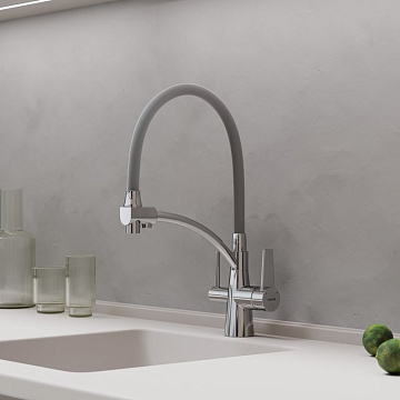 Смеситель для кухни Sancos Eri SC4001CH с гибким изливом, хром