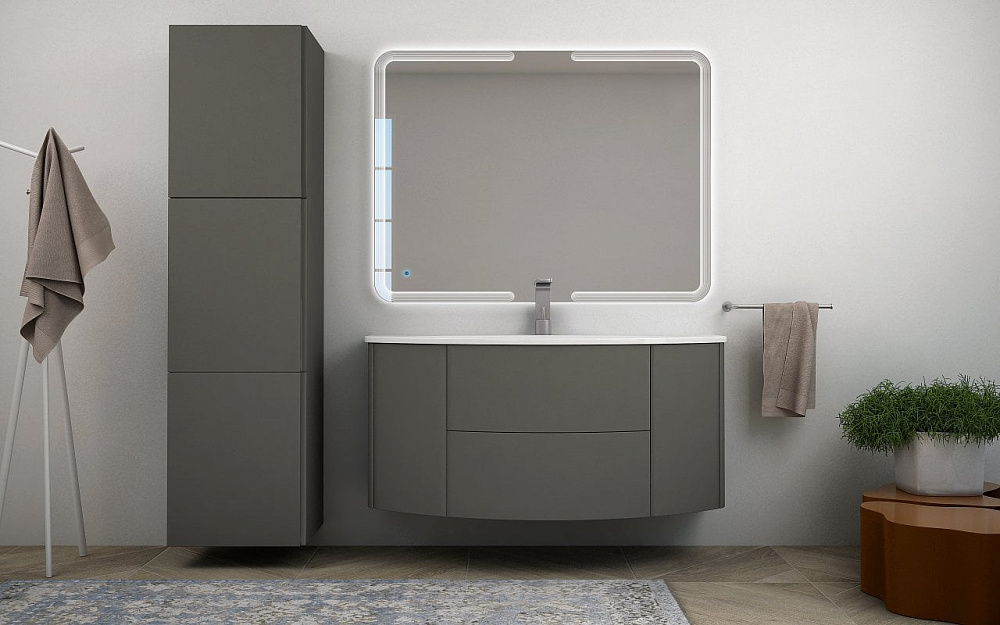 Тумба под раковину без столешницы Cezares Eden 120 grigio talpa opaco