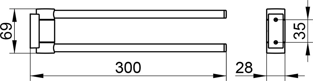 Полотенцедержатель Keuco Plan 14919 хром Sancos — официальный сайт