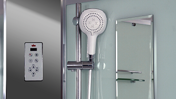 Душевая кабина Timo Comfort T-8820LC Clean Glass с высоким поддоном, с сиденьем