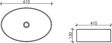 Накладная раковина Ceramicanova Element CN5018