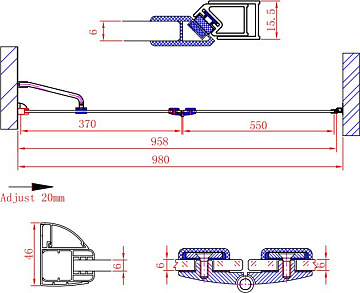 Душевая дверь в нишу Cezares Verona B12 100 P Cr R