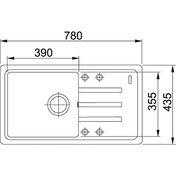 Мойка кухонная Franke Malta BSG 611-78 белая