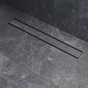 Душевой трап (лоток) AM.PM PrimeFlow Tile 60 см, черный матовый