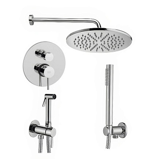 Комплект для ванной Paffoni Light KITZLIG018CR С ВНУТРЕННЕЙ ЧАСТЬЮ, хром