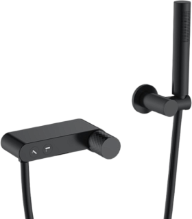 Смеситель для ванны с душем Boheme Stick 123-BB, черный