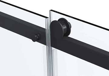 Душевой уголок Vincea Como Soft VSR-1CS8013CLB 130x80 см профиль черный, стекло прозрачное