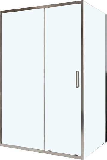 Душевой уголок BelBagno Luce AH-1-130/100-C-Cr профиль хром, стекло прозрачное