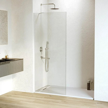 Душевая перегородка RGW Walk In WA-102W 60x195 см, профиль матовый белый, стекло прозрачное