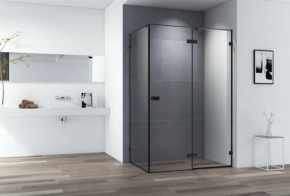 Душевой уголок Cezares Bellagio BELLAGIO-AH-1-140/100-C-NERO 140х100, черный Sancos — официальный сайт